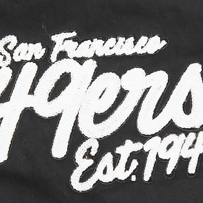 Veste zippée en sergé Paint The City Pro Standard noire pour homme des 49ers de San Francisco