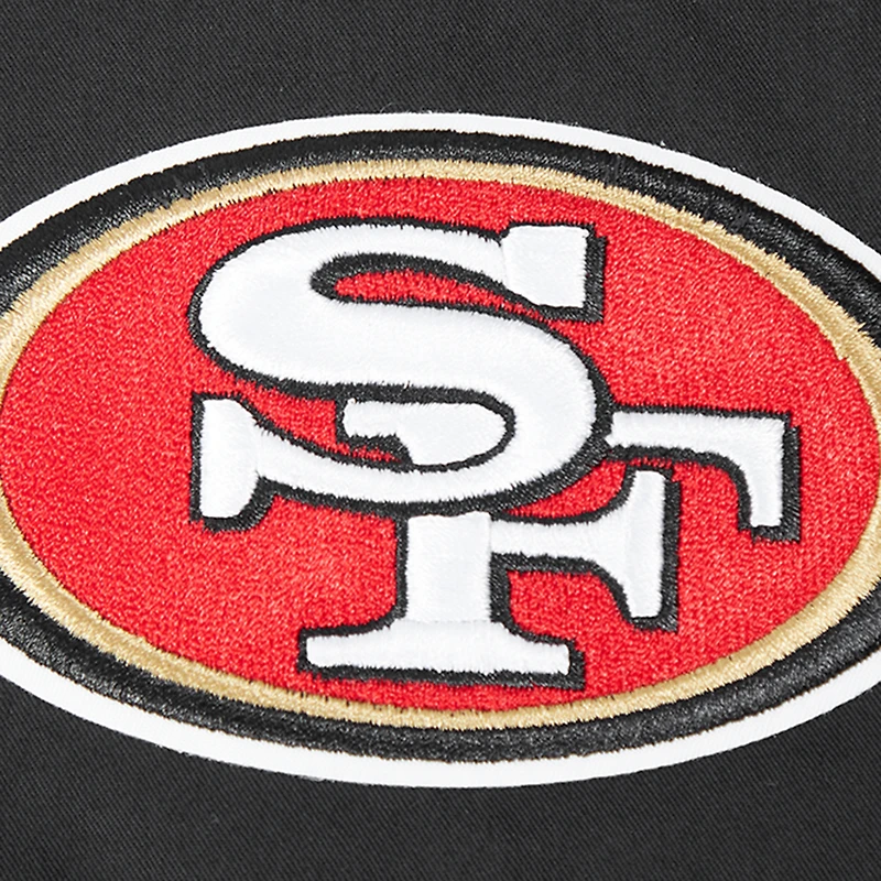 Men's Pro Standard Black San Francisco 49ers Paint The City Twill Full-Zip Jacket