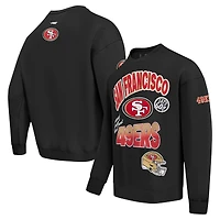 Sweat-shirt à enfiler épaules tombantes Turn It Up Pro Standard pour homme, noir, San Francisco 49ers