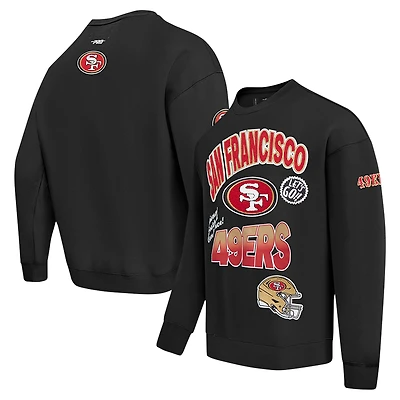 Sweat-shirt à enfiler épaules tombantes Turn It Up Pro Standard pour homme, noir, San Francisco 49ers