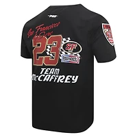 T-shirt noir Pro Standard Christian McCaffrey pour hommes des 49ers de San Francisco Fast Lane avec nom et numéro joueur