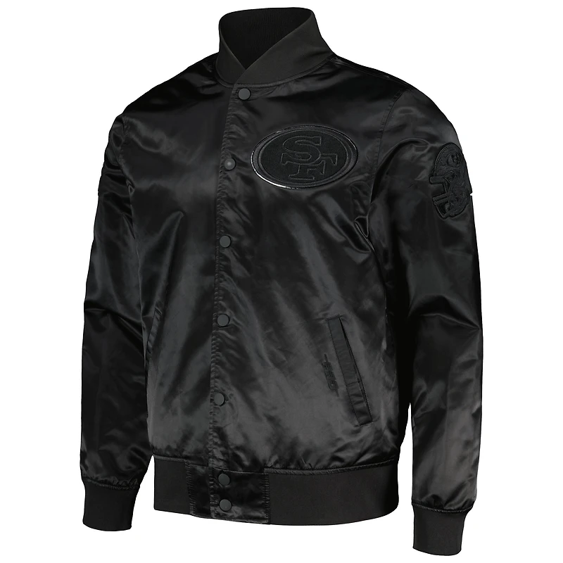 Men's Pro Standard Christian McCaffrey Black San Francisco 49ers Player Full-Snap Jacket