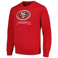 Men's Pro Standard Scarlet San Francisco 49ers Prep Knit Sweater