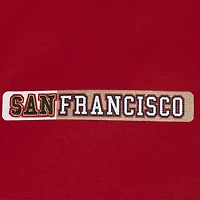 Men's Pro Standard  Scarlet San Francisco 49ers Split Logo Double Knit Full-Zip Hoodie