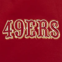 Men's Pro Standard  Scarlet San Francisco 49ers Split Logo Double Knit Full-Zip Hoodie