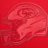 Men's Pro Standard Scarlet San Francisco 49ers Triple Tonal Full-Zip Hoodie