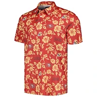 Polo Performance Pua Reyn Spooner Scarlet San Francisco 49ers pour hommes