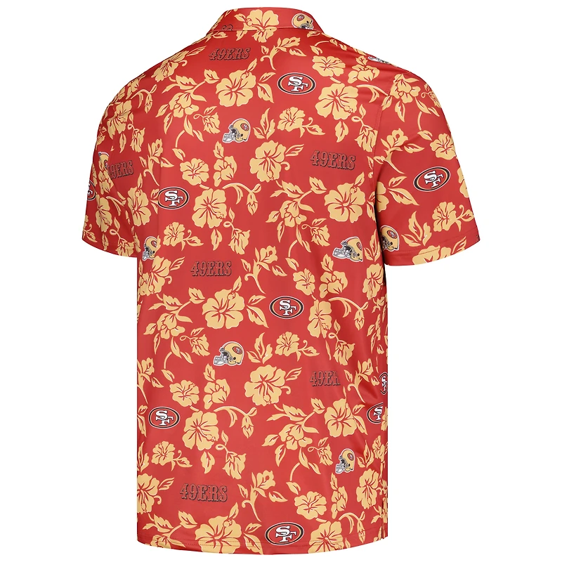 Polo Performance Pua Reyn Spooner Scarlet San Francisco 49ers pour hommes