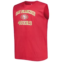 Débardeur pour homme Scarlet San Francisco 49ers Big & Tall Muscle