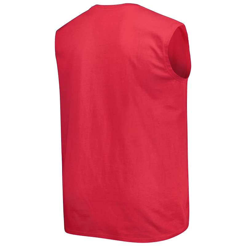 Débardeur pour homme Scarlet San Francisco 49ers Big & Tall Muscle