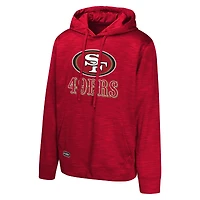 Men's Scarlet San Francisco 49ers Streak Fleece Pullover Hoodie