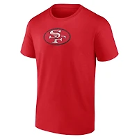 Men's  Scarlet San Francisco 49ers Throwback Logo T-Shirt