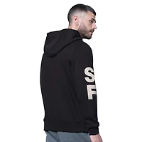 Men's Starter Black San Francisco 49ers Handoff Fleece Hoodie Sweatshirt