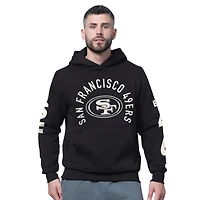 Men's Starter Black San Francisco 49ers Handoff Fleece Hoodie Sweatshirt
