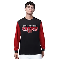 Men's Starter Black San Francisco 49ers Thursday Night Gridiron Long Sleeve T-Shirt