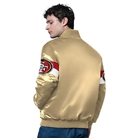 Veste universitaire Starter Gold Triple Option pour homme des 49ers de San Francisco