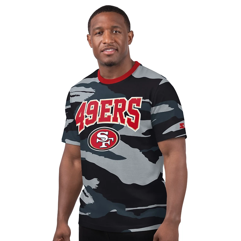 T-shirt gris Starter pour homme des 49ers de San Francisco jeudi soir Gridiron