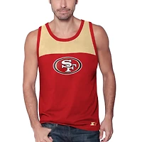 Starter Scarlet/Or San Francisco 49ers Touchdown Fashion pour homme - Débardeur