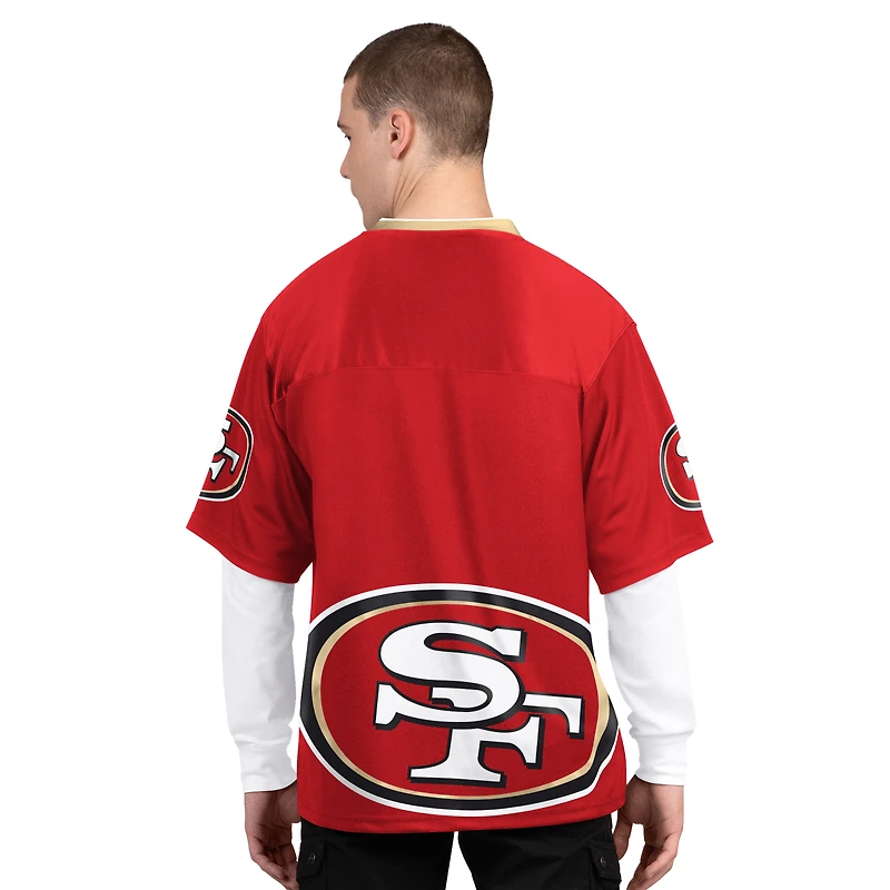 Men's Starter  Scarlet/White San Francisco 49ers Short Sleeve & Long T-Shirt Combo Pack
