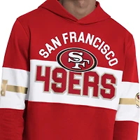 Men's Starter  Scarlet San Francisco 49ers Fullback Jersey Hoodie