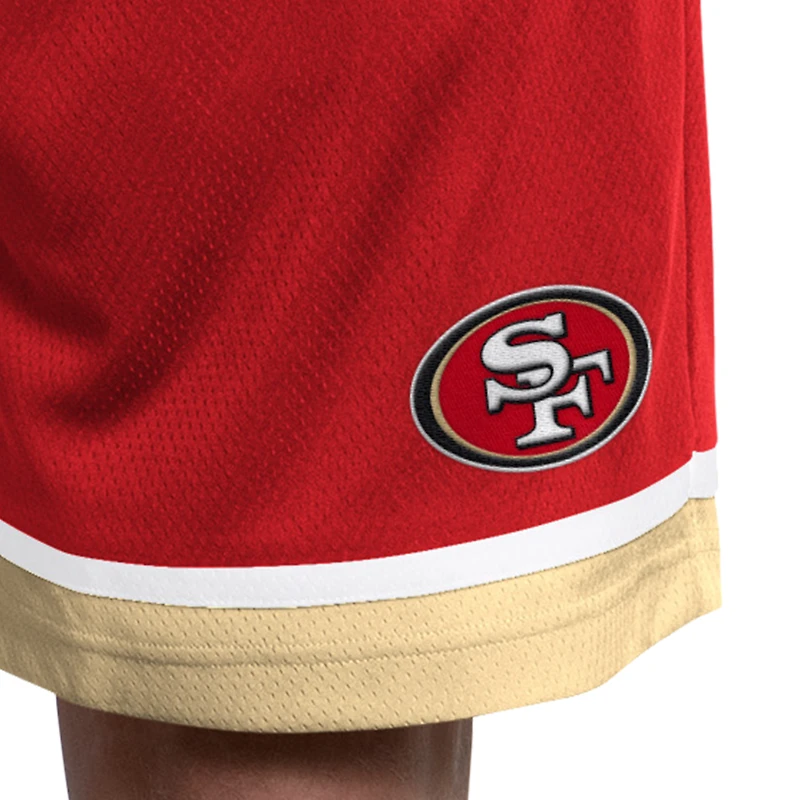 Men's Starter Scarlet San Francisco 49ers Power Play Mesh Shorts