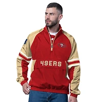 Pull demi-zippé Prospect Scarlet pour homme des 49ers de San Francisco