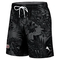 Men's Tommy Bahama Black San Francisco 49ers Naples Santiago Palm Shorts