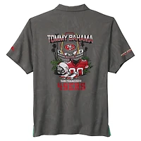 Men's Tommy Bahama  Gray San Francisco 49ers Endzone Paradise COOLMAX Button-Up Shirt