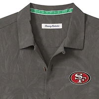 Men's Tommy Bahama  Gray San Francisco 49ers Endzone Paradise COOLMAX Button-Up Shirt