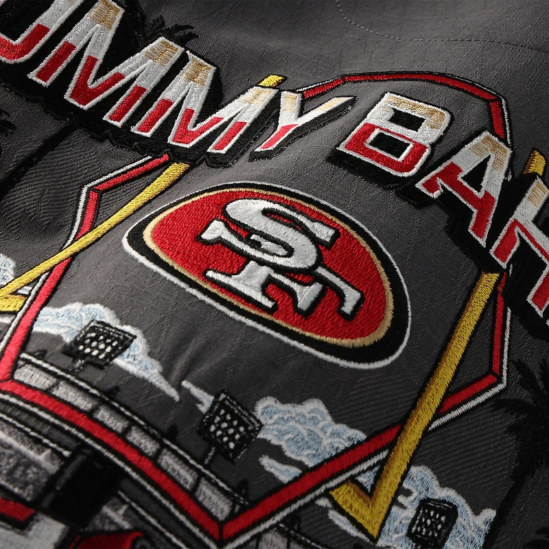 Men's Tommy Bahama  Gray San Francisco 49ers Endzone Paradise COOLMAX Button-Up Shirt