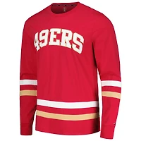 T-shirt à manches longues Tommy Hilfiger rouge/or San Francisco 49ers Nolan pour hommes