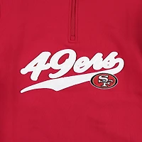 Men's Tommy Hilfiger Scarlet/Gold San Francisco 49ers Aiden Quarter-Zip Sweatshirt