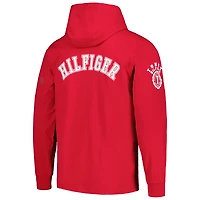 T-shirt à capuche manches longues Tommy Hilfiger Scarlet San Francisco 49ers Morgan pour hommes
