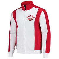 Men's Tommy Hilfiger White/Scarlet San Francisco 49ers Nolan Full-Zip Track Jacket