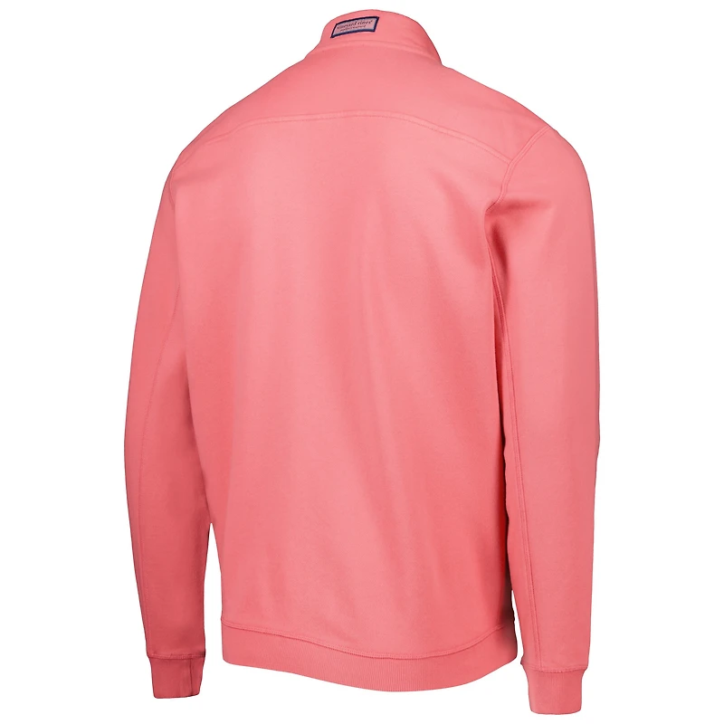 Chemise Shep rose à quart de zip Vineyard Vines pour homme, San Francisco 49ers