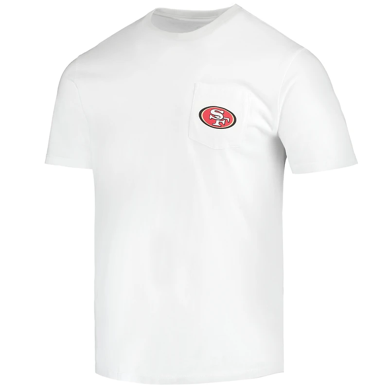T-shirt blanc pour homme Vineyard Vines San Francisco 49ers Big & Tall Helmet