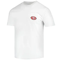 T-shirt blanc pour homme Vineyard Vines San Francisco 49ers Big & Tall Helmet