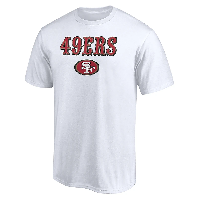 Men's White San Francisco 49ers Team Lockup T-Shirt