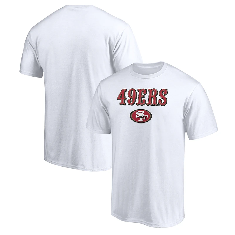 Men's White San Francisco 49ers Team Lockup T-Shirt
