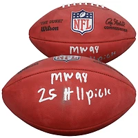 Mykel Williams San Francisco 49ers Autographed Wilson Duke Full Color Football with "2025 #11 Pick" Inscription