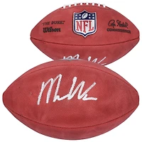 Ballon de football couleur dédicacé par Mykel Williams des 49ers de San Francisco, Wilson Duke