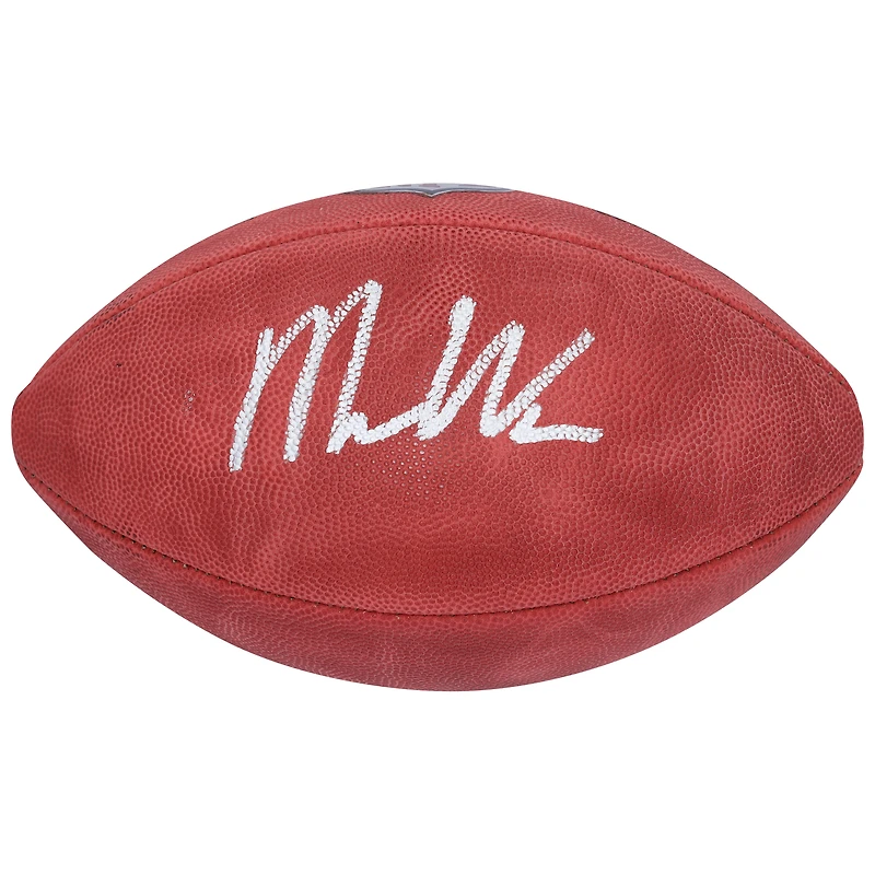 Ballon de football couleur dédicacé par Mykel Williams des 49ers de San Francisco, Wilson Duke