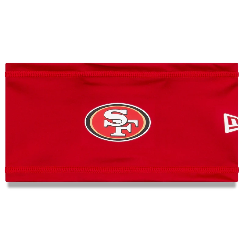 Bandeau de camp d'entraînement officiel New Era San Francisco 49ers COOLERA rouge
