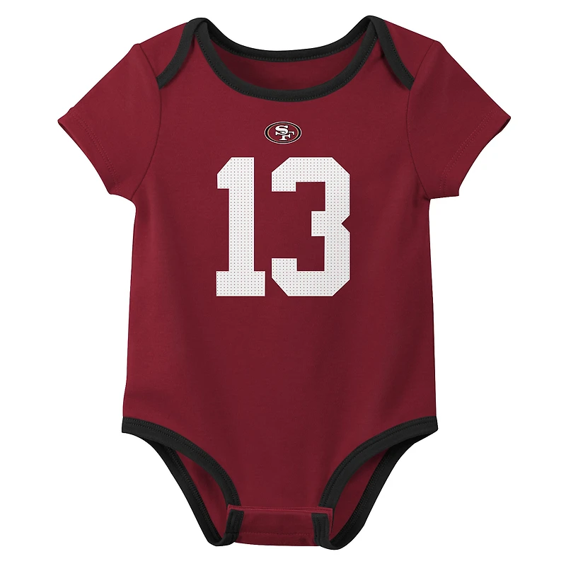 Newborn & Infant Nike Brock Purdy San Francisco 49ers Name Number 3-Pack Bodysuit Set