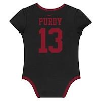 Newborn & Infant Nike Brock Purdy San Francisco 49ers Name Number 3-Pack Bodysuit Set
