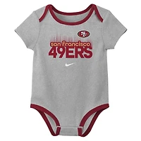 Newborn & Infant Nike Brock Purdy San Francisco 49ers Name Number 3-Pack Bodysuit Set