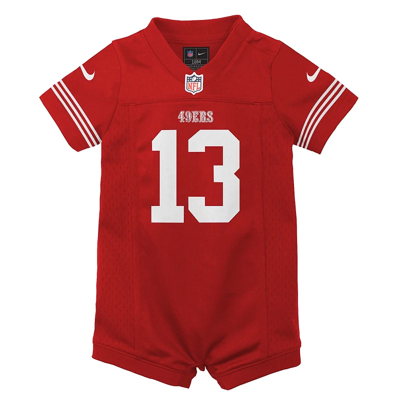 Newborn & Infant Nike Brock Purdy Scarlet San Francisco 49ers Game Romper Jersey
