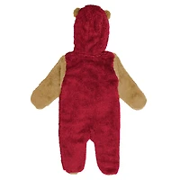 Newborn & Infant Outerstuff Scarlet San Francisco 49ers Stay Napping Fleece Bunting Full-Zip Sleeper