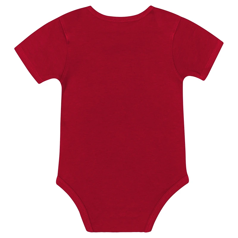 Ensemble body, bavoir et bonnet Dynamic Duo pour nouveau-né nourrisson des 49ers de San Francisco