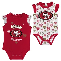 Ensemble 2 pièces pour nouveau-né et nourrisson San Francisco 49ers Happy Hearts